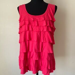 Ruffled tank